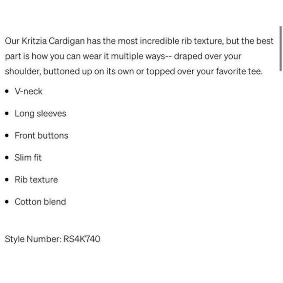 NWT Splendid Cream Moonstone Kritzia Cardigan Sweater new with tags large - Picture 8 of 15